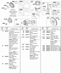 Crankshaft Piston Rings Flywheel Diagram and Parts List for 433447-0215-E2  Briggs and Stratton Engine